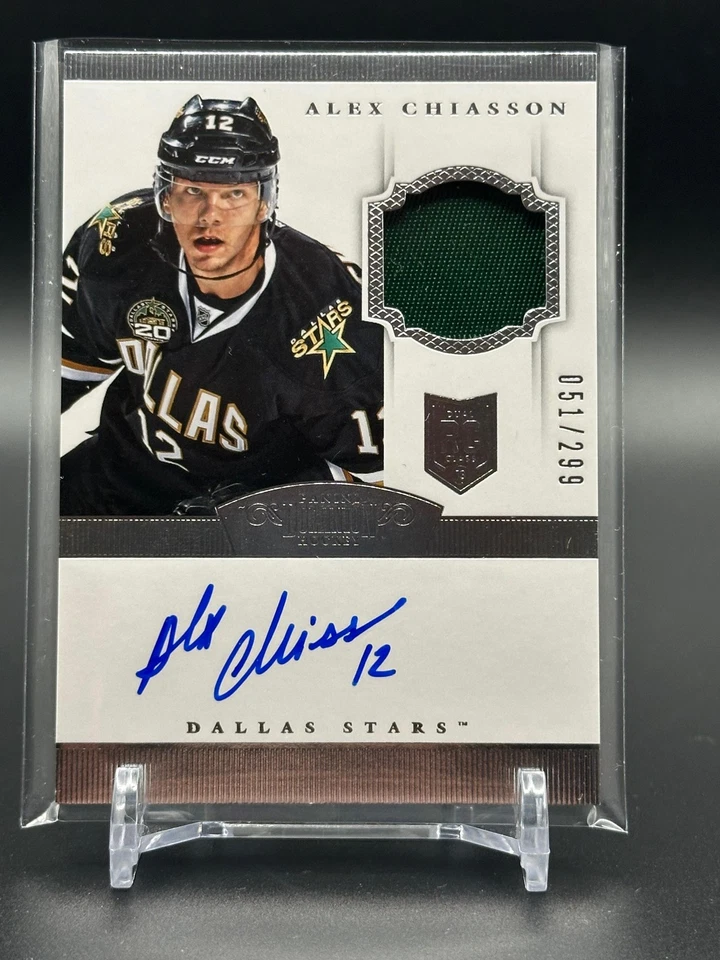 2013-14 Panini Dominion #149 Alex Chiasson /299 RC MEM AU Dallas Stars - Image 1 of 2