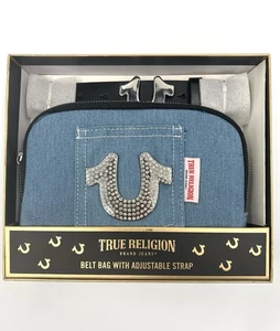 Bolso Cinturón Vaquero True Religion Zapato de Caballo Parpadeante con Correa Ajustable Nuevo Talla S/M - Imagen 1 de 2