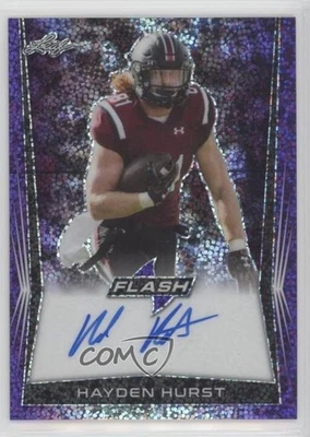 2018 Leaf Flash Purple /25 Hayden Hurst #BA-HH1 Rookie Auto RC - Image 1 of 2