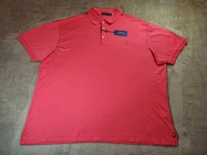 NWT Men's 3XB Polo Ralph Lauren Classics Pima Shirt Red 3XL Big BT Soft NEW $110 - Picture 1 of 18