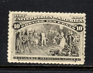 SCOTT 237 1893 10 CENT COLUMBIAN EXPOSITION ISSUE MNH OG F-VF CAT $170! - Picture 1 of 2