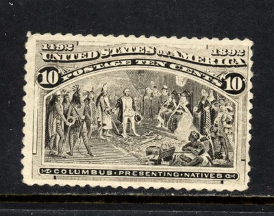 SCOTT 237 1893 10 CENT COLUMBIAN EXPOSITION ISSUE MNH OG F-VF CAT $170! - Image 1 of 2