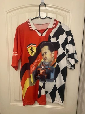 Vintage Michael Schumacher F1 Ferrari Formula 1 T-Shirt Size Large - Image 1 of 4