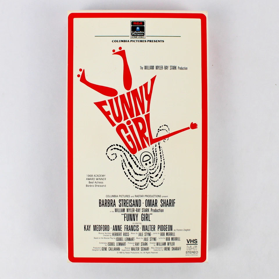 Funny Girl 1985 RCA Columbia Pictures VHS 1968 Musical Comedy Film Foto 1 de 4
