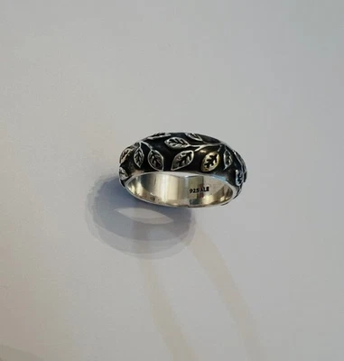 Rare Pandora Tree of Life Sterling Silver and 14K Band- Retired - Image 1 of 3