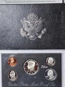 1992 US Mint SILVER Proof Set Uncirculated - Picture 1 of 8
