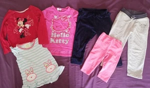 Bundle Of Girls Clothes 2-3 Years, Hello Kitty, Minnie Mouse, Gap Joggers - Picture 1 of 12