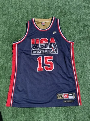 Camiseta Nike EE. UU. Baloncesto Dream Team Magic Johnson De Colección Años 90 Auténtica 2XL Foto 1 de 4
