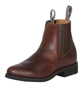 Men's Work Establo Ankle Boots Bull Fight Leather Honey Soft Toe 555 - Picture 1 of 1