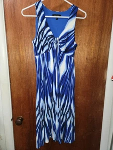 Karen Kane blau-weißes ärmelloses Kleid - Bild 1 von 5