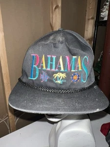 Bahamas Vintage Retro Classic Travel Dad Hat Cap 90s Colorful Neon - SnapBack - Picture 1 of 5
