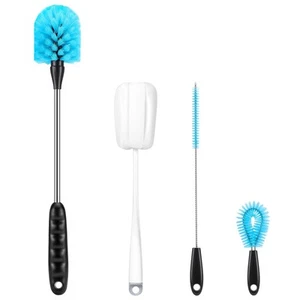 4 Pack Bottle Brush Narrow Neck Cleaning Set, Long Handle Stainless Steel Wat... - Picture 1 of 7
