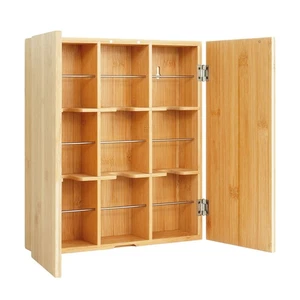 Teebox Teekasten Teeschrank Teebeutelhalter Teeregal Teeaufbewahrung 9 Fächer - Bild 1 von 7