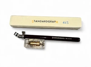 Vintage Standardgraph No. 44S Burgunderrot Dip Stifthalter Box - Bild 1 von 3