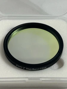 ZWO 2” Duo-Band Filter Light Pollution Reduction DB2 Astrophotography Filters - Picture 1 of 5