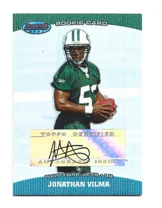 Jonathan Vilma Autógrafo RC New York Jets 2004 Bowman's Best #138 AUTO Fútbol - Imagen 1 de 2