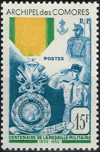 TIMBRE ARCHIPEL DES COMORES N° 12 NEUF * GOMME AVEC CHARNIERE - COTE 55 € - Imagen 1 de 1