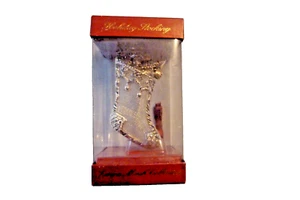 Lenox~Vintage~Mesh Weihnachtsstrumpf~versilbert - Bild 1 von 4