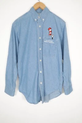 Camisa vaquera vintage Universal Studios Islands Of Adventure Dr Seuss talla mediana Foto 1 de 4