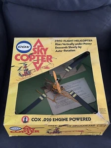 COX SKY COPTER .020 GAS POWERED HELICOPTER MODEL 1974 ORIGINAL BOX - Picture 1 of 5