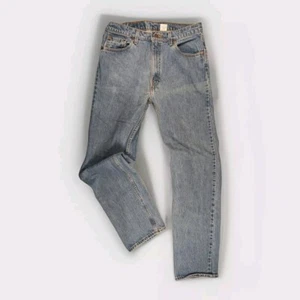 Vtg Levi's 505 36×34 Regular Fit Straight Leg Mens Light Wash Jeans Made In USA - Picture 1 of 10