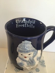 Snow Buddies GRANDPA FROSTBITE  Ceramic 3D Coffee Beverage Mug ~RARE NEW! - Picture 1 of 5