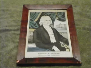 George M Dallas Framed Old - Picture 1 of 7