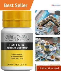 Fast-Drying 8.4oz Gloss Varnish for Lasting Protection on Finished Artwork - Picture 1 of 9