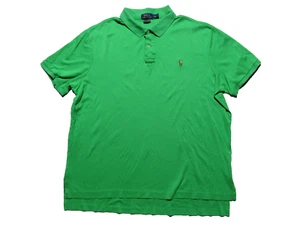 Polo Ralph Lauren Kurzarm Hemd Herren XXL 2XL Flesh Pima Soft Touch Grün - Bild 1 von 7