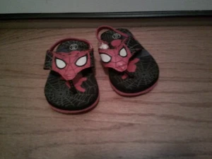 Marvel Spider Man Toddler Boy's Flip Flops Size 7-8 - Picture 1 of 2