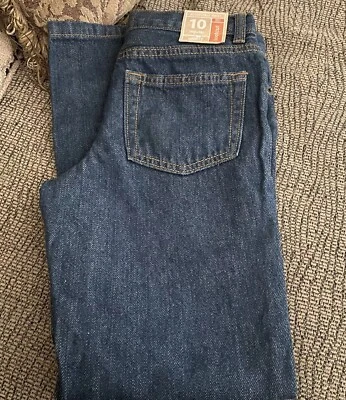 Boys Crazy 8 Denim Blue Pants Size 10 Adjustable Waist Boot Cut - Изображение 1 из 4