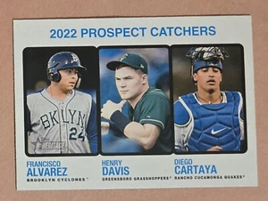 Francisco Alvarez Henry Davis Cartaya 2022 Topps Heritage Minor League Prospect - Picture 1 of 1