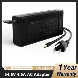 54.6V 4.5A Battery Charger for 13S 48V Lithium Battery Aluminum Shell DC5521 - Picture 1 of 7