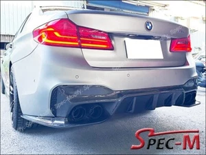 CF Fits 2018+ BMW F90 M5 3D Style Rear Bumper Diffuser Splitter Lip Carbon Fiber - Bild 1 von 3