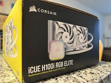 CORSAIR H100i RGB Elite Liquid CPU Cooler - 240mm AIO - AF120 Elite PWM Fans