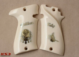 KSD Brand Star Bonifacio Model F 22 Compatible Ivory Acrylic Custom Grips - Picture 1 of 2