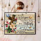 God The Cross Whisper I Love You To A Butterfly Paper Poster No Frame Wall Ar...