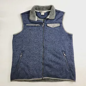 Banded Casual Gear Briar Creek Sweater Knit Vest Fleece Heather Blue Midnight L - Picture 1 of 13