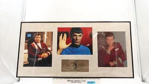 McCoy Spock & Captain Kirk Star Trek TOS AUTOGRAPHED Framed Collage 184/500 - Picture 1 of 3
