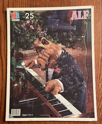Milton Bradley Vintage 1987 ALF 25 Pc Puzzle Piano Playing ALF Allen Productions - Image 1 of 4