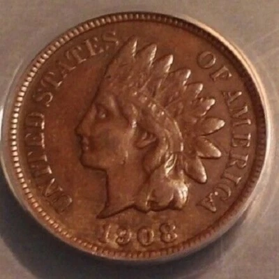 -1908-S Indian Head Cent ANACS VF 30 - A Sharp Attractive Key Date Coin - Image 1 of 4