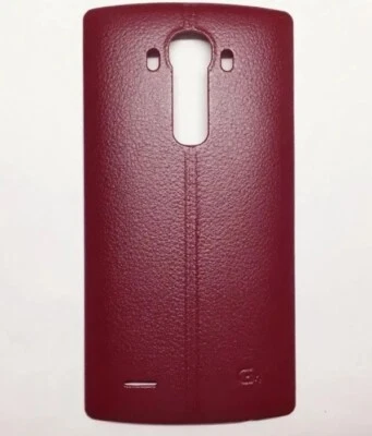 Original LG G4 H815 H810 H811 Batería Puerta Trasera Cubierta Estuche Borgoña/Rojo OEM Foto 1 de 2