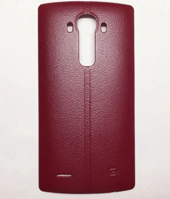 Original LG G4 H815 H810 H811 Batería Puerta Trasera Cubierta Estuche Borgoña/Rojo OEM Foto 1 de 2