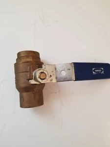 1-1/2" Schweiß Bronze Kugelhahn Inline Neu im Karton S58570 1-1/2 - Bild 1 von 4