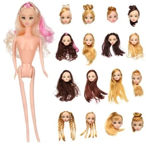 Multiple Color DIY Head Wear Doll Head 30 Dolls Joint Ancient Doll Accessories - Picture 1 of 28