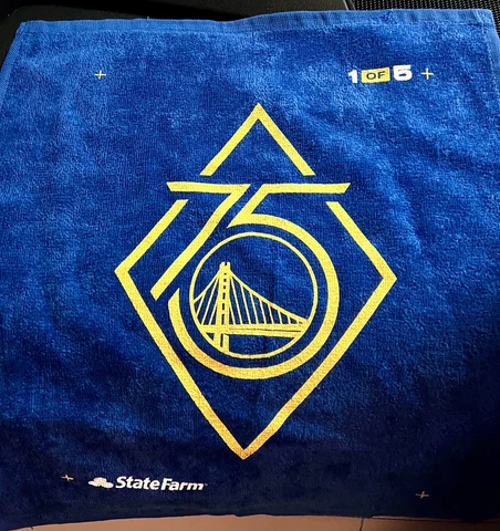 NEW Golden State Warriors Towel 75 Years State Farm 1 Of 5 Promo Cover