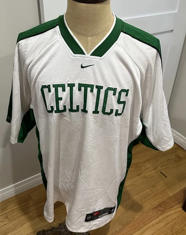 Vintage Boston Celtics Authentic Nike Warm-Up Shooting Tear Away Shirt Mens L Cover