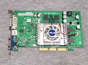 ASUS NVIDIA GEFORCE 4 MX V9180 - tested working vintage GPU 64MB AGP - Picture 1 of 3