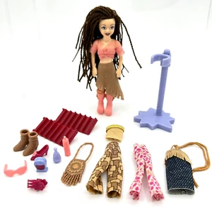 Polly Pocket Dare To Hair Cafe Cool Fab Fabric Fashions Lila Mattel 2003 - Picture 1 of 6