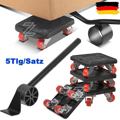 Möbelroller Möbelheber Möbelhund Möbel Transport Satz Transportroller Umzugsset - Bild 1 von 4